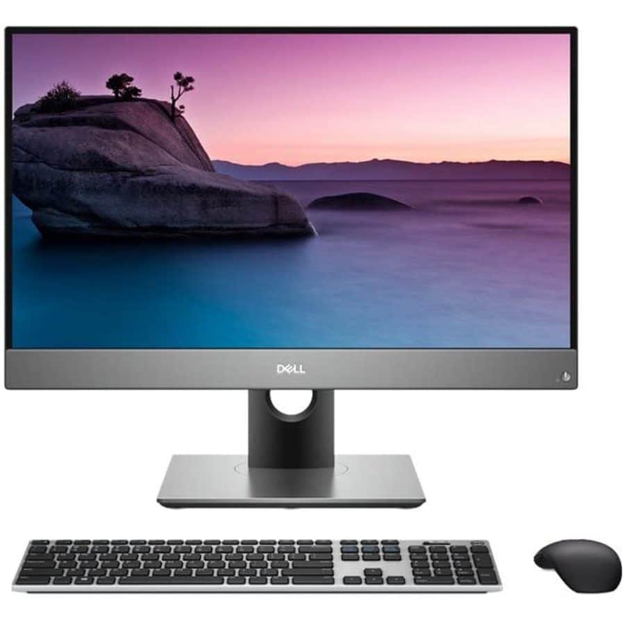Testo alternativo:Computer all-in-one Dell con schermo widescreen, tastiera e mouse. Testo alternativo:Computer all-in-one Dell con schermo widescreen, tastiera e mouse.